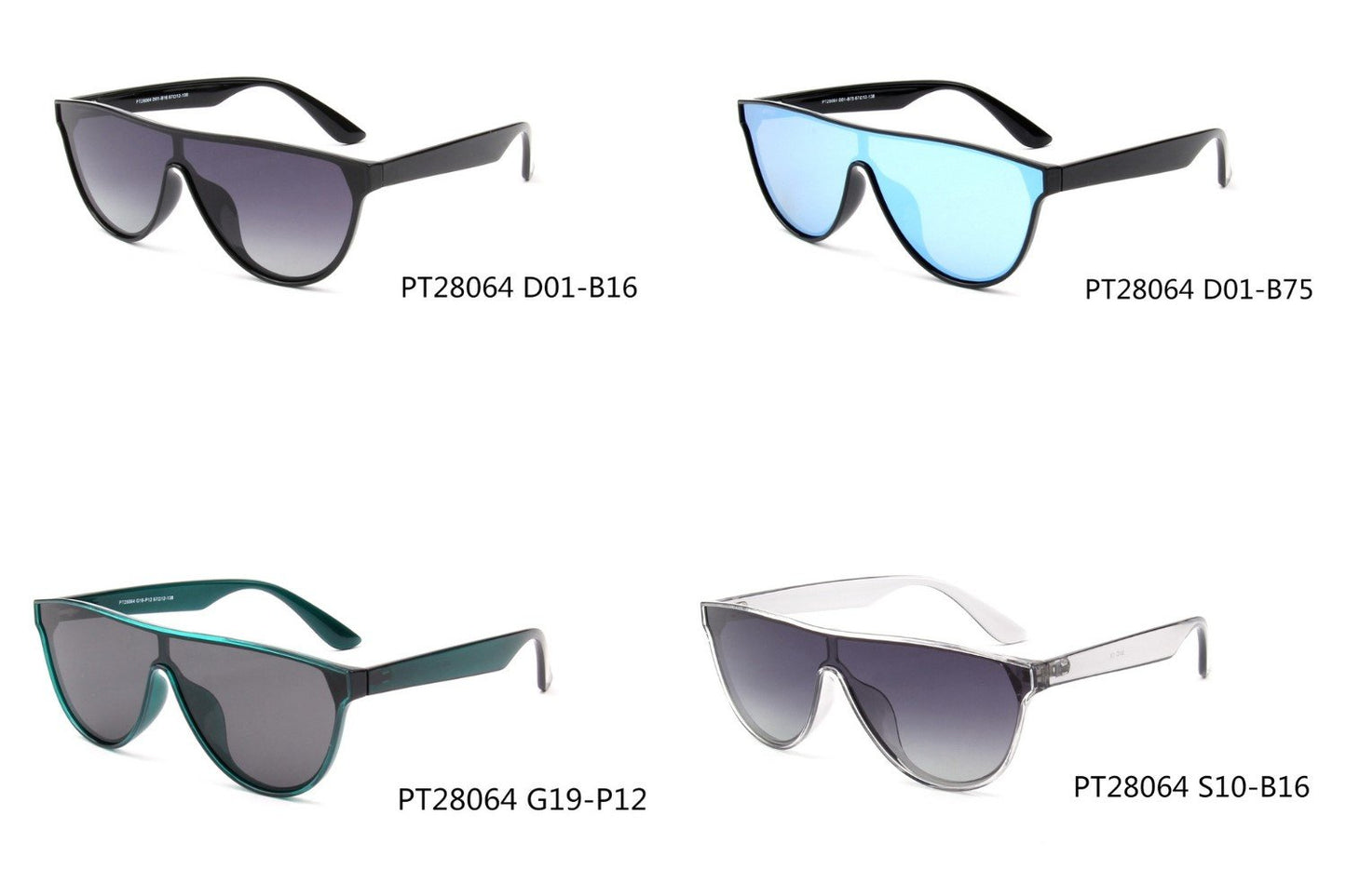 Cramilo Eyewears TOULOUSE Womens Round Polarized Fashion Sunglasses feature large black lenses and a sleek frame, displayed on a white background.