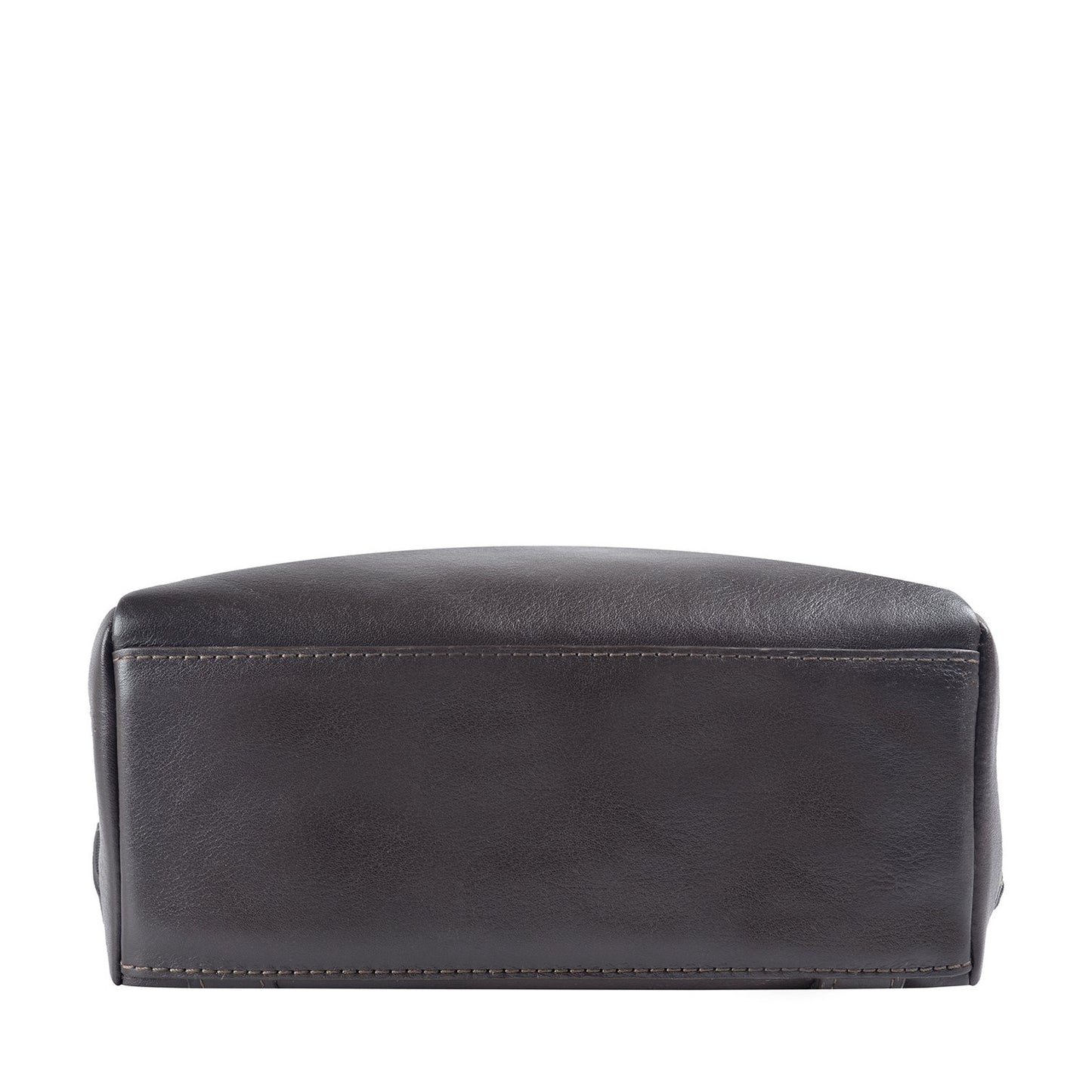 Mannequin showcasing a Kiwi Small Leather Backpack by Hidesign, elegantly draped over a gray shirt.