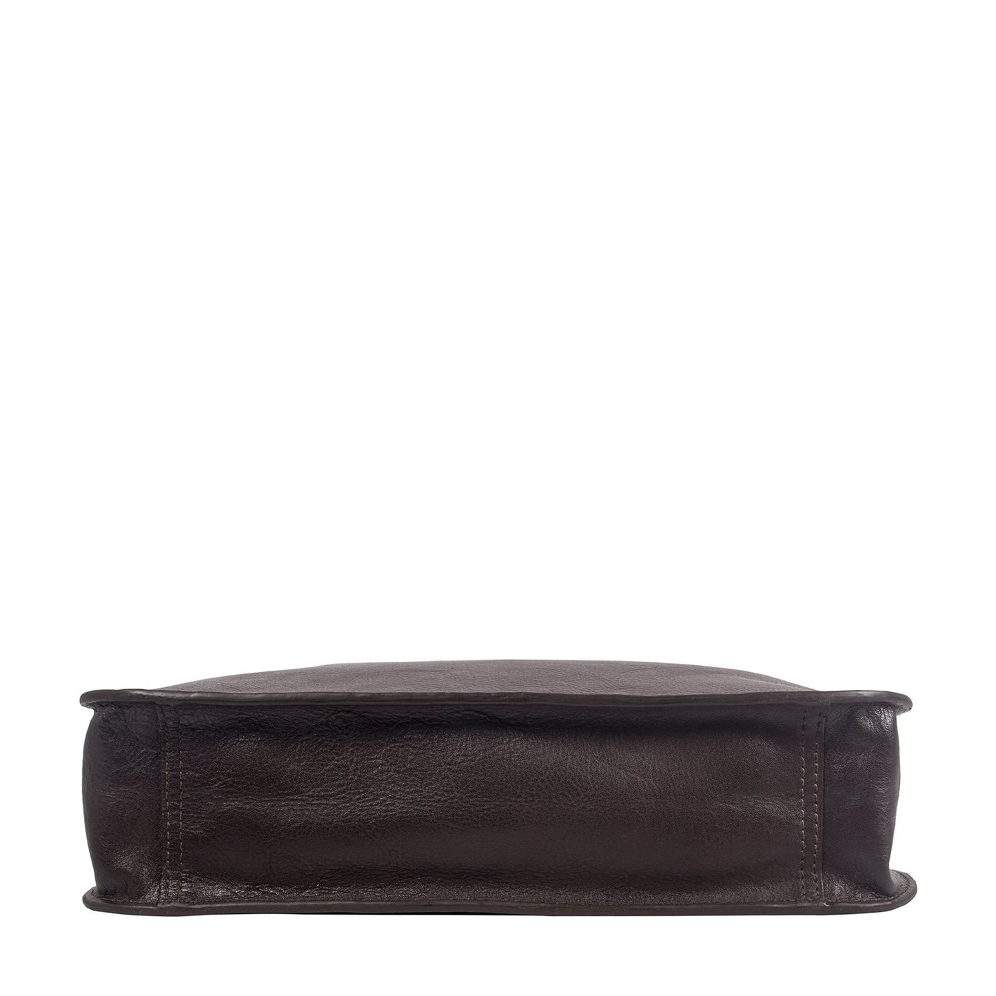 The Hidesign Carmel Medium Leather Sling Bag is a black rectangular crossbody bag featuring an adjustable shoulder strap.
