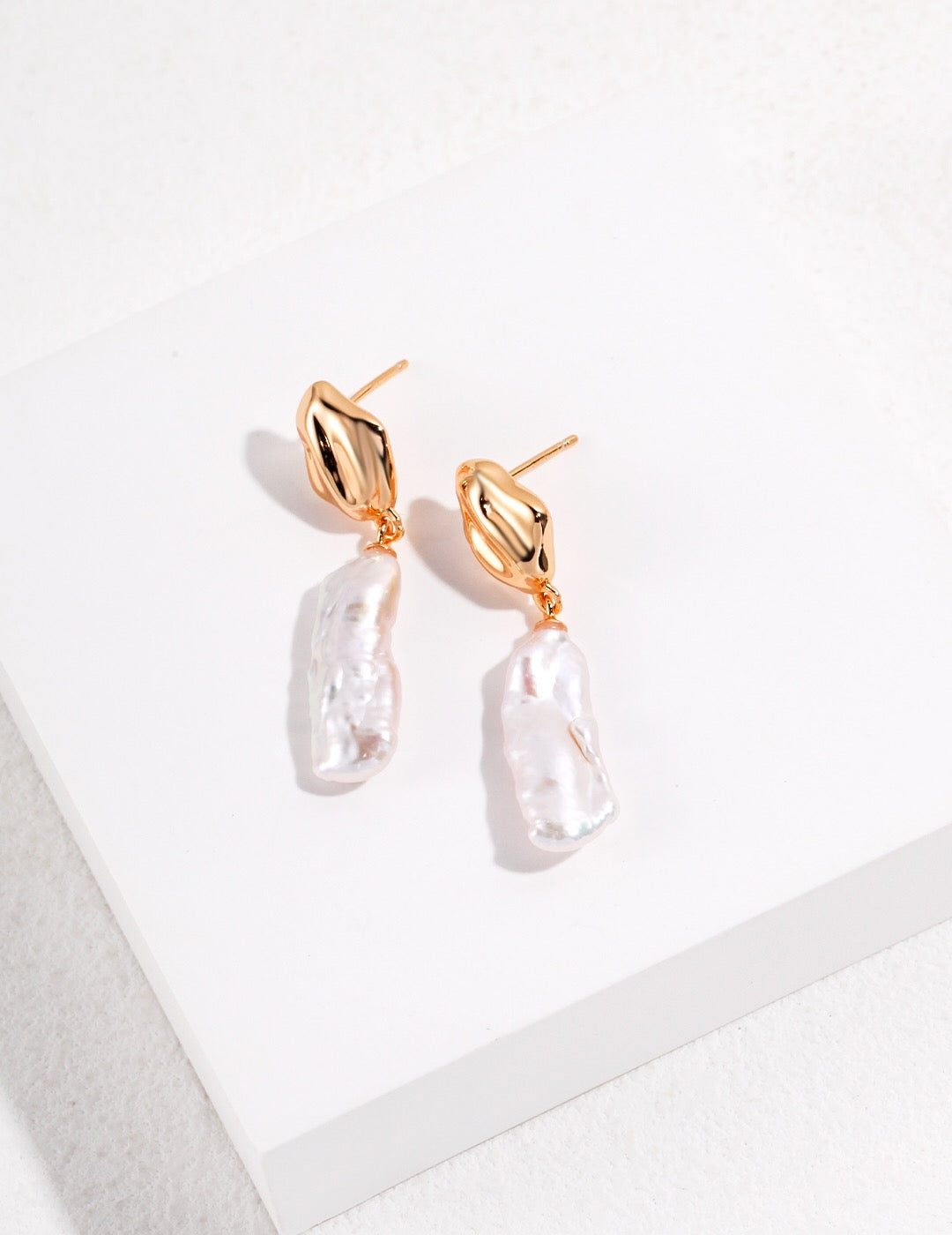 Baroque Irregular Pearl Drop Earrings