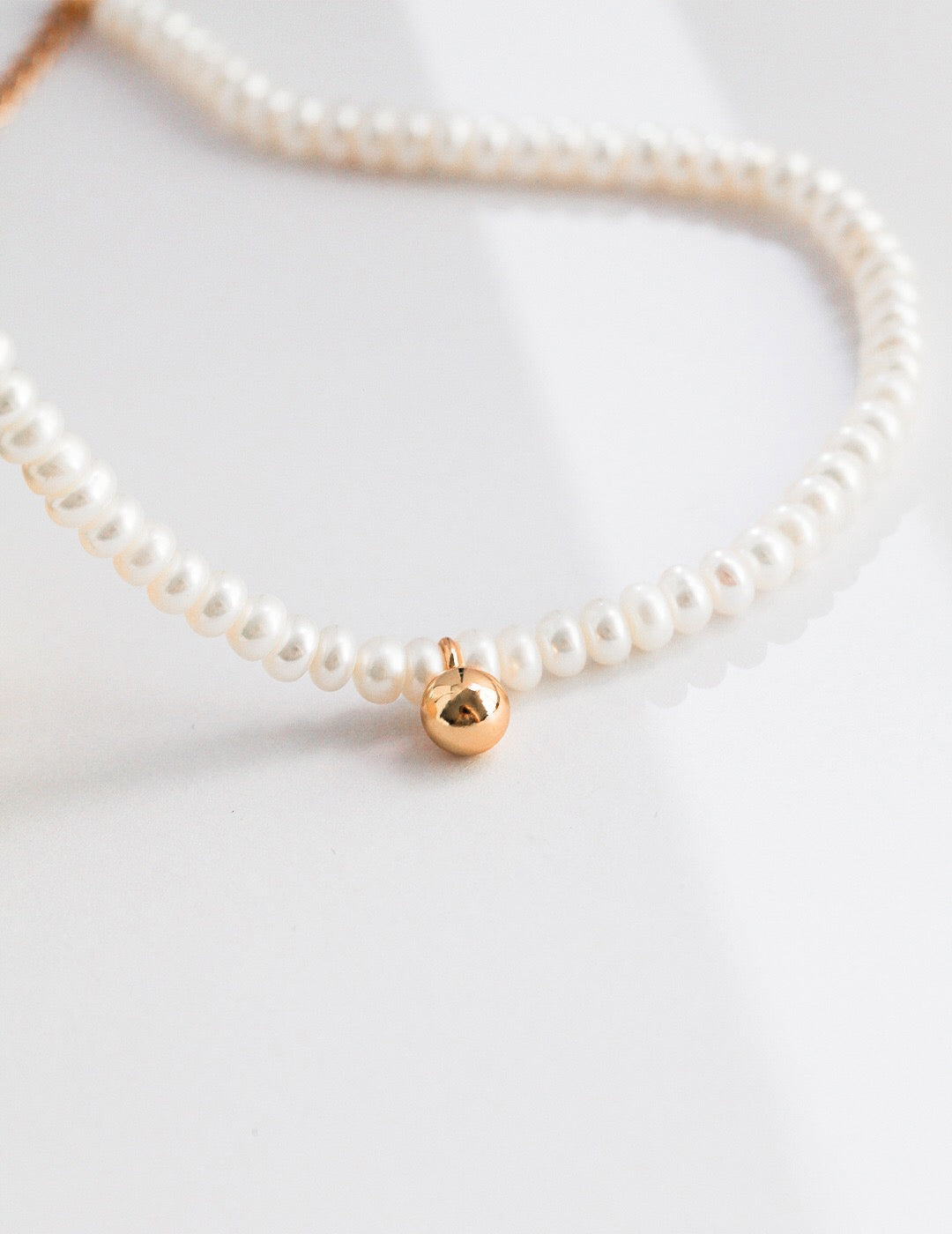 Dainty Pearl Beaded Necklace