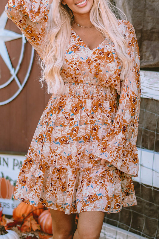 Allison Floral Smocked Waist Dress