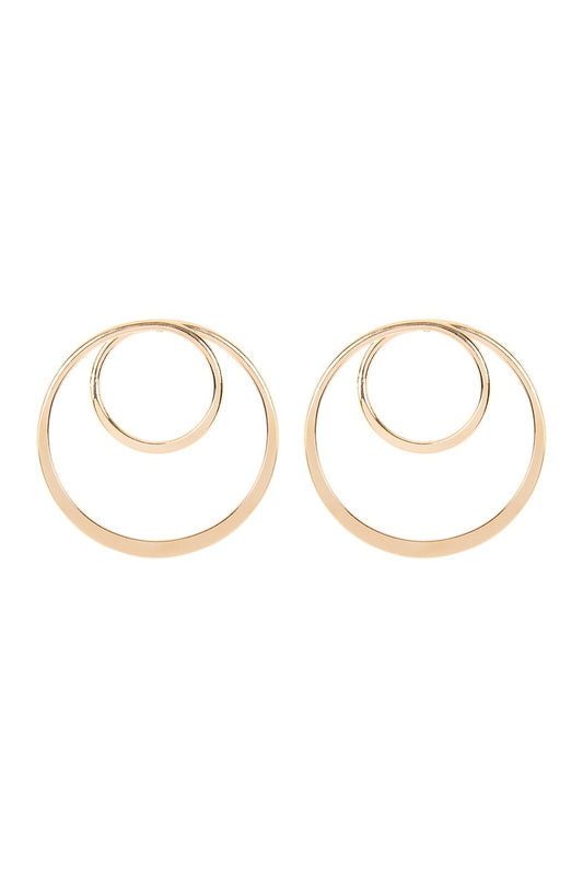 Mye1125 - Double Hoop Post Earrings