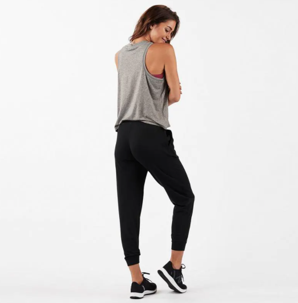 Finnley Jogger Pant With Drawstring Waist - Black