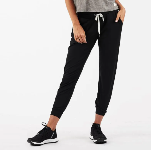 Finnley Jogger Pant With Drawstring Waist - Black